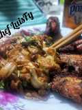 Salteado de col china y huevo. Luisfy