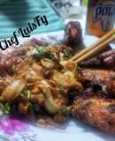 Salteado de col china y huevo. Luisfy