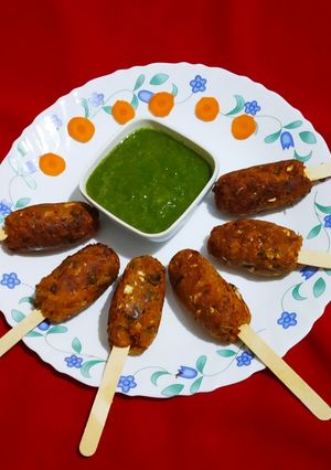 A picture of Veggies Oats Cutlet.