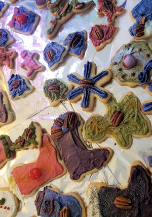 A picture of Christmas Sugar Cookies.
