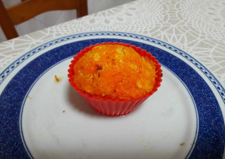 Magdalenas de tarta de zanahoria sin harina, sin gluten y veganas
🥕