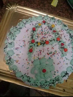 صورة لوصفة كيكة بكريمة سائلة