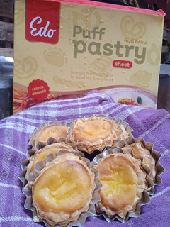 Foto resep 178. Portuguese Egg Tart with Instan Puff Pastry