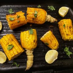 A picture of Peri peri Corn on the Cob 🌽.