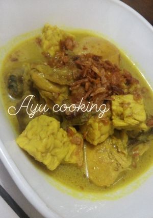 Foto resep Opor ayam tempe