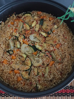 Una foto de Arroz con verduras