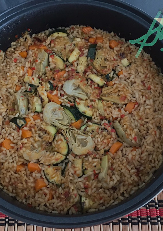 Una foto de Arroz con verduras