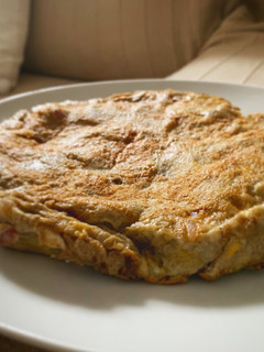 Una foto de Tortilla de alcachofas en 15 minutos ¡increíble pero cierto!