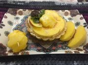 A picture of peach tart