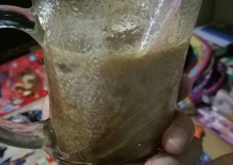 Cara masak Es Kopi Susu Aren  yang Lezat