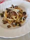 Linguine with Porcini Mushrooms and Vegetables