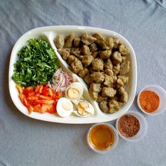 A picture of Bean dumplings (dan wake).