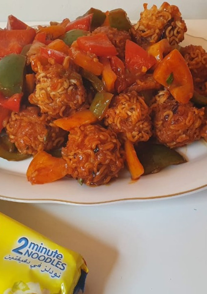 மாகி மஞ்சூரியன்(MAGGI MANCHURIAN IN RECIPE IN TAMIL) செய்முறை முக்கிய புகைப்படம்