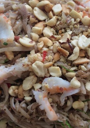 Hình của món Nộm củ chuối của bà Lan Sơn tây.