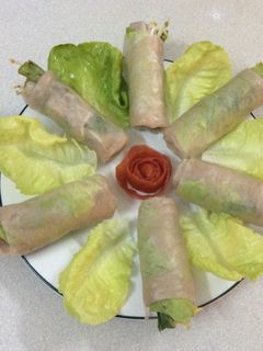 Hình của món Làm bánh ướt bột gạo lứt cuốn .