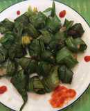 Đùi gà cuốn lá dứa ( lá cơm nếp)