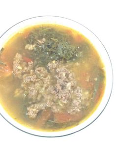 Hình của món Canh lá lốt thịt bò.