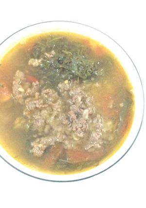 Hình của món Canh lá lốt thịt bò.