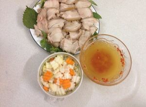 Hình của món Thịt lợn mán hấp sả, gừng.