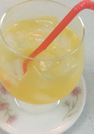 Hình của món Trà xanh chanh leo( chanh dây).