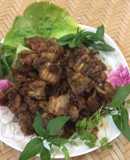 Thịt ba chỉ rim mắm tôm