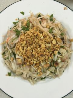 Hình của món Nộm mít xanh O Gái Kỳ Anh.