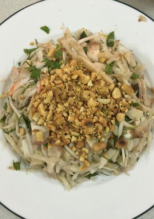 Hình của món Nộm mít xanh O Gái Kỳ Anh.
