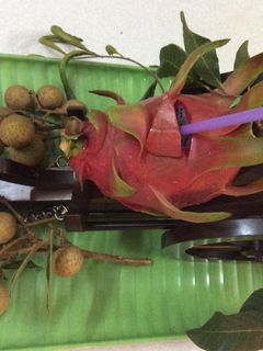 Hình của món Sinh tố thanh long nhãn.