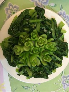 Hình của món Cải thìa xào tỏi.