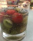 Sinh tố 4 màu với hạt chia