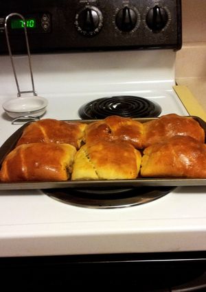 A picture of Jamaican Beef Pies.