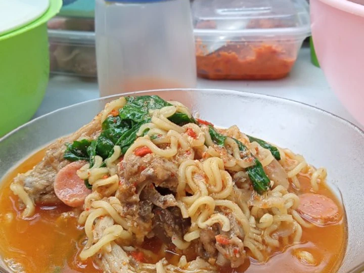 Cara Mudah Membikin Resep Seblak tulang supermie bikin ketagihan yang Lezat Anti Ribet, Lezat Sekali