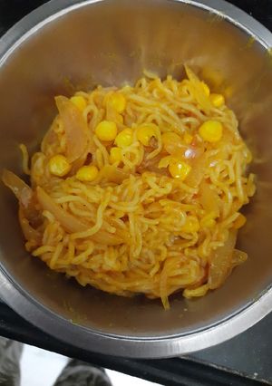 A picture of Sweet corn maggi.