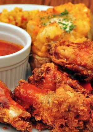 A picture of GAME DAY SPICY /HOT WINGS.