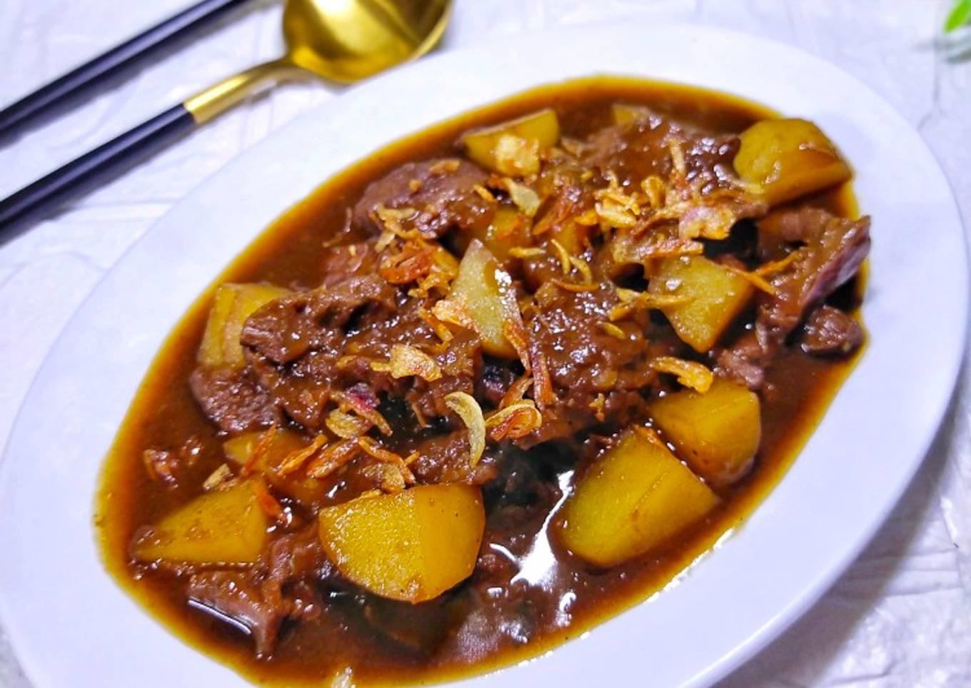 Bistik Daging Kentang