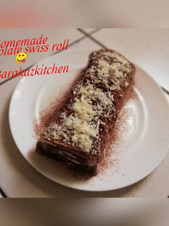 A picture of Chocolate swiss roll.