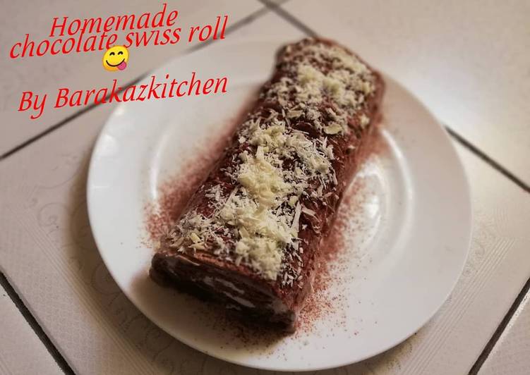 Recipe: Delicious Chocolate swiss roll
