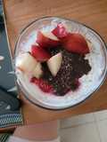 Overnight oats framboise chocolat healthy