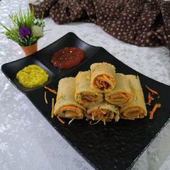 A picture of Brown rice flour Dhokla Rolls.