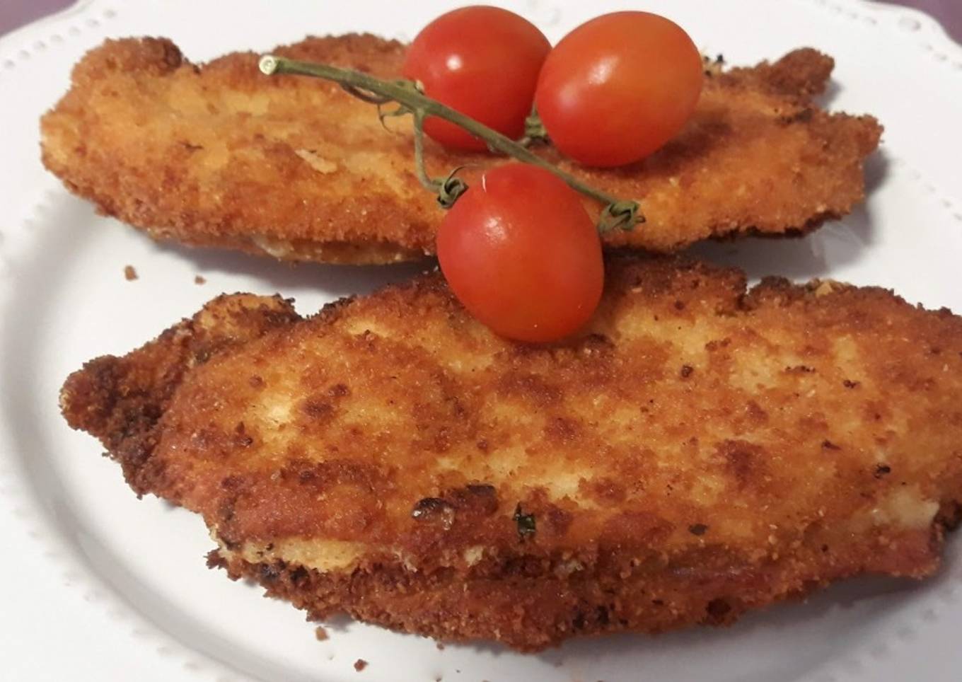 Filetes empanados de pollo