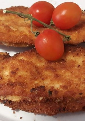 Una foto de Filetes empanados de pollo
