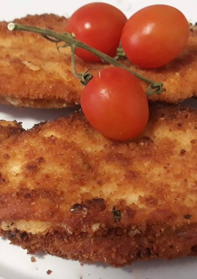 Una foto de Filetes empanados de pollo