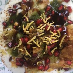 Aloo Tikki chaat A picture of Aloo Tikki chaat.