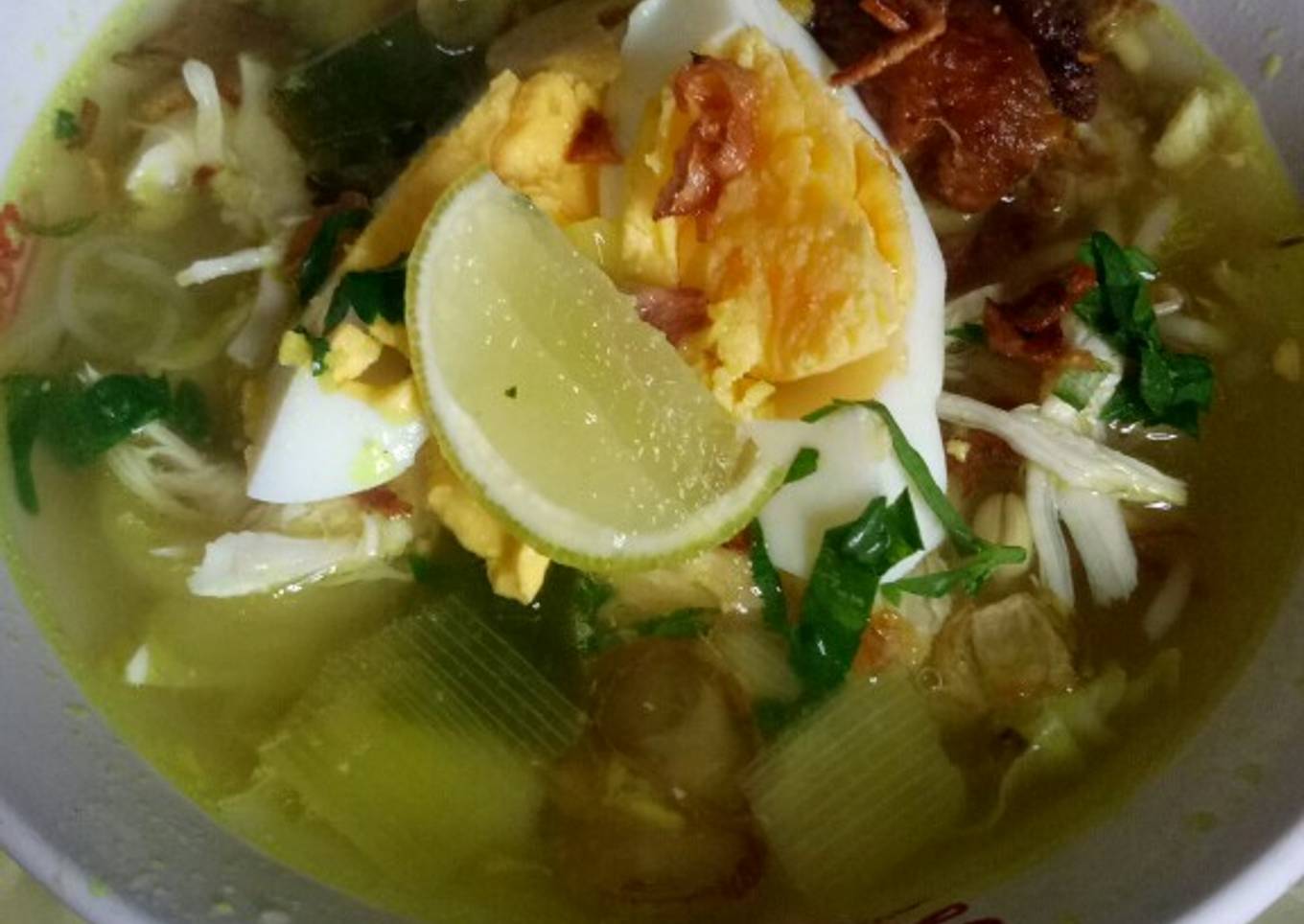 Soto Ayam Kuah Kuning