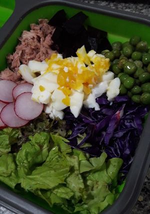 Una foto de Ensalada en capas