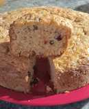 Budín de zanahoria, manzana y pasas de uva