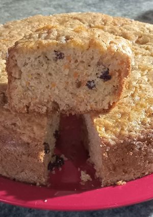 Una foto de Budín de zanahoria, manzana y pasas de uva