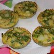 Muffins verdes de espinacas y harina integral