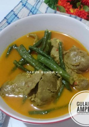 Foto resep Gulai Ati Ampela Kacang Panjang