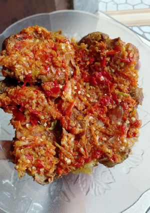 Foto resep Ayam penyet sambal dower